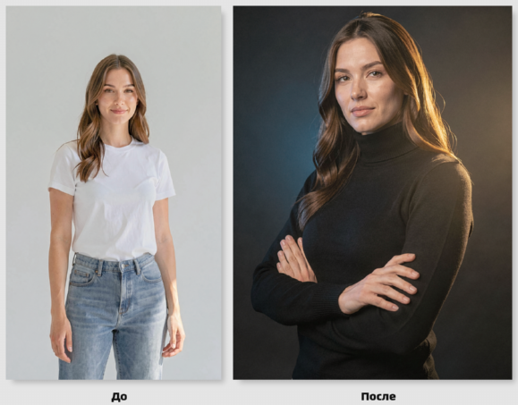 Женский портрет в студии