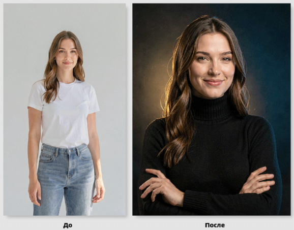 Женский портрет в студии